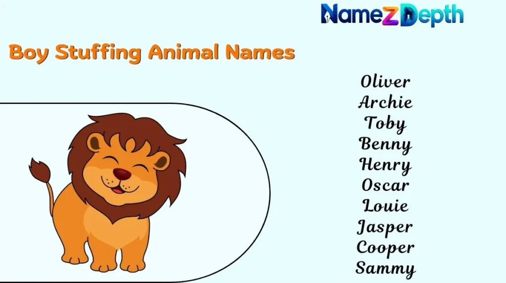 Boy Stuffing Animal Names