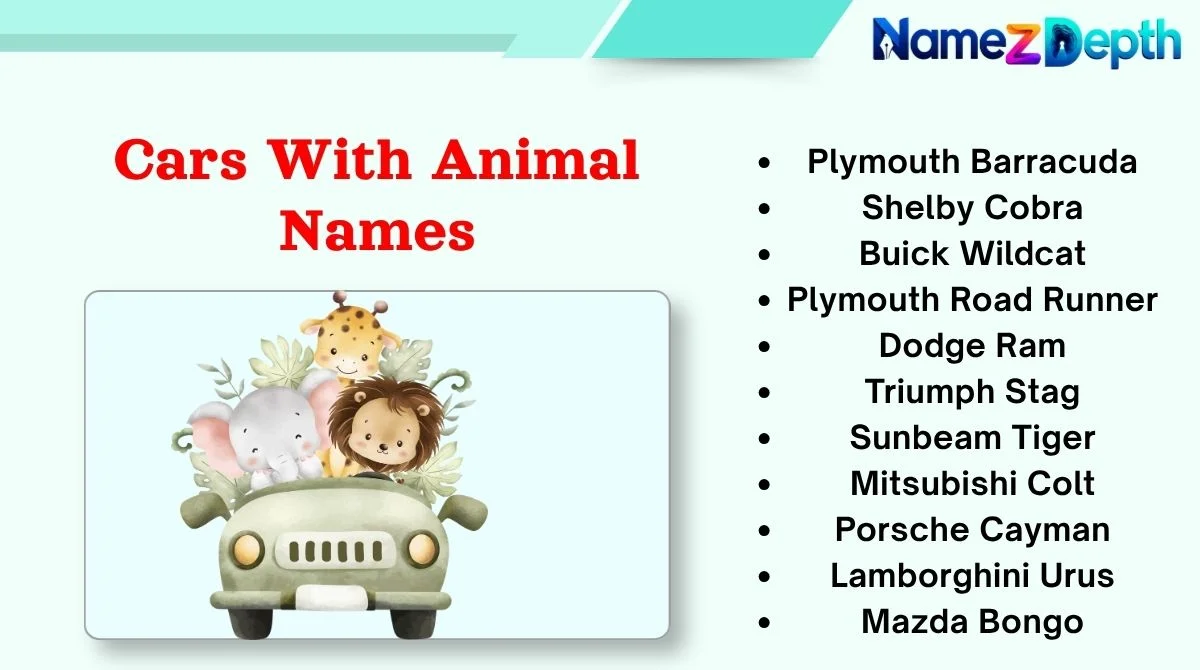 Cars With Animal Names