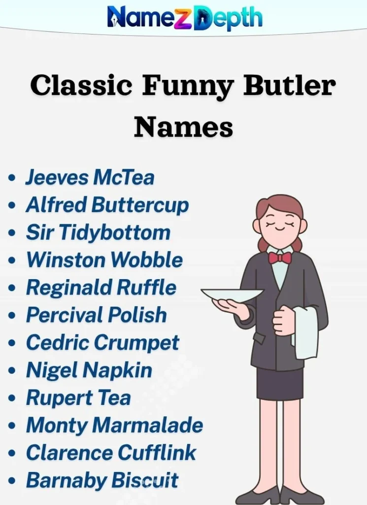 Classic Funny Butler Names