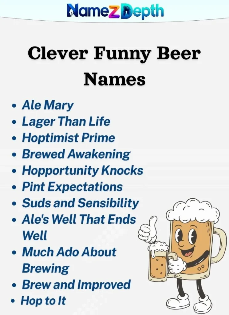 Clever Funny Beer Names