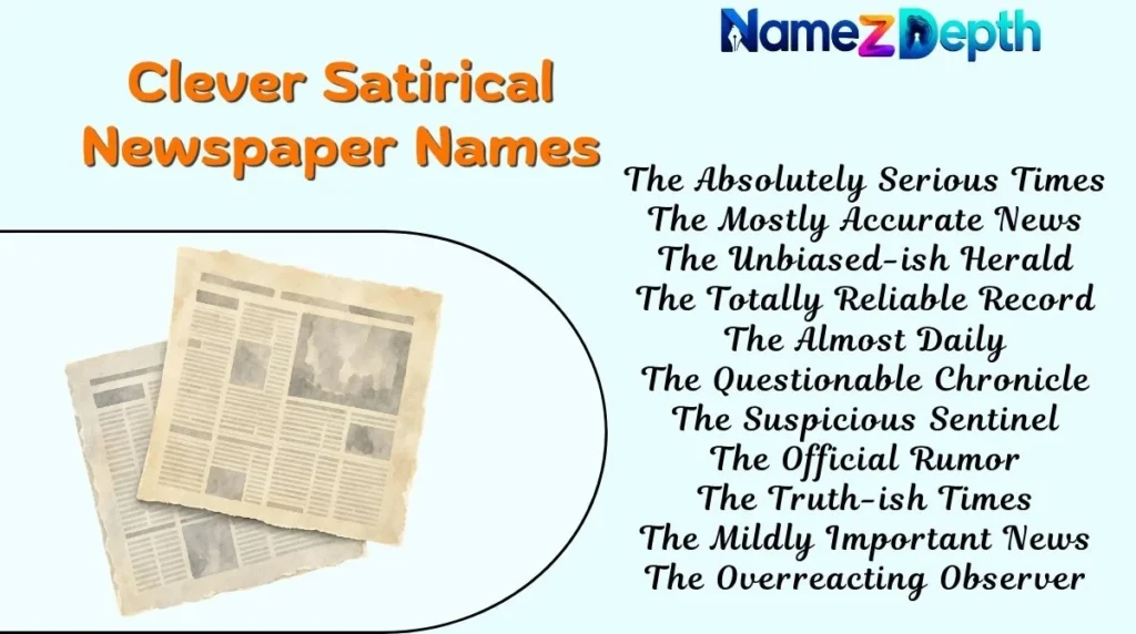 Clever Satirical Newspaper Names