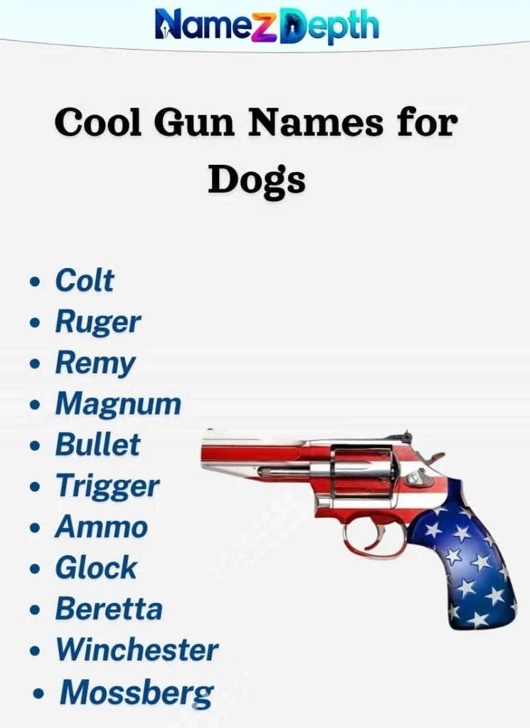 Cool Gun Names for Dogs