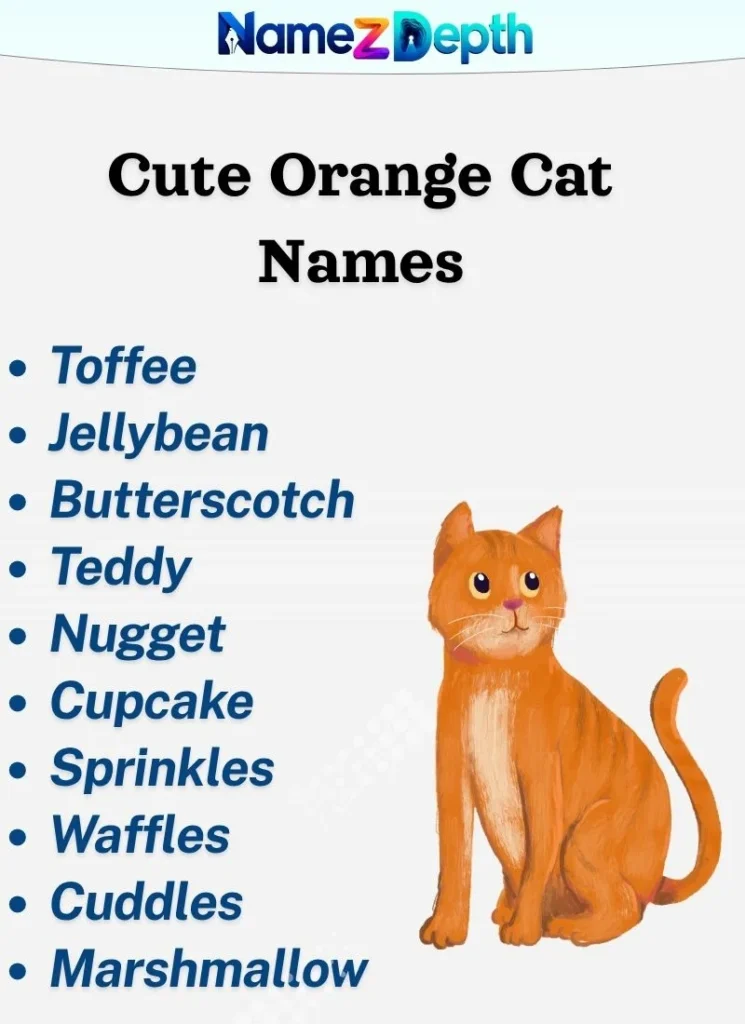 Cute Orange Cat Names