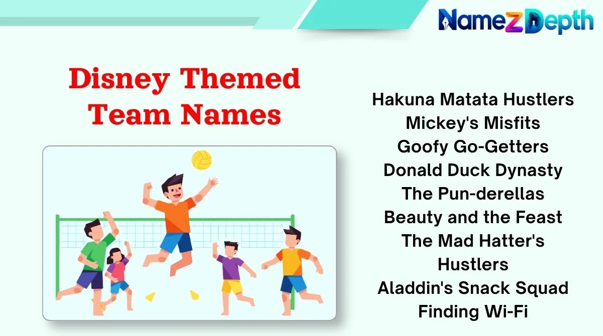 Disney Themed Team Names