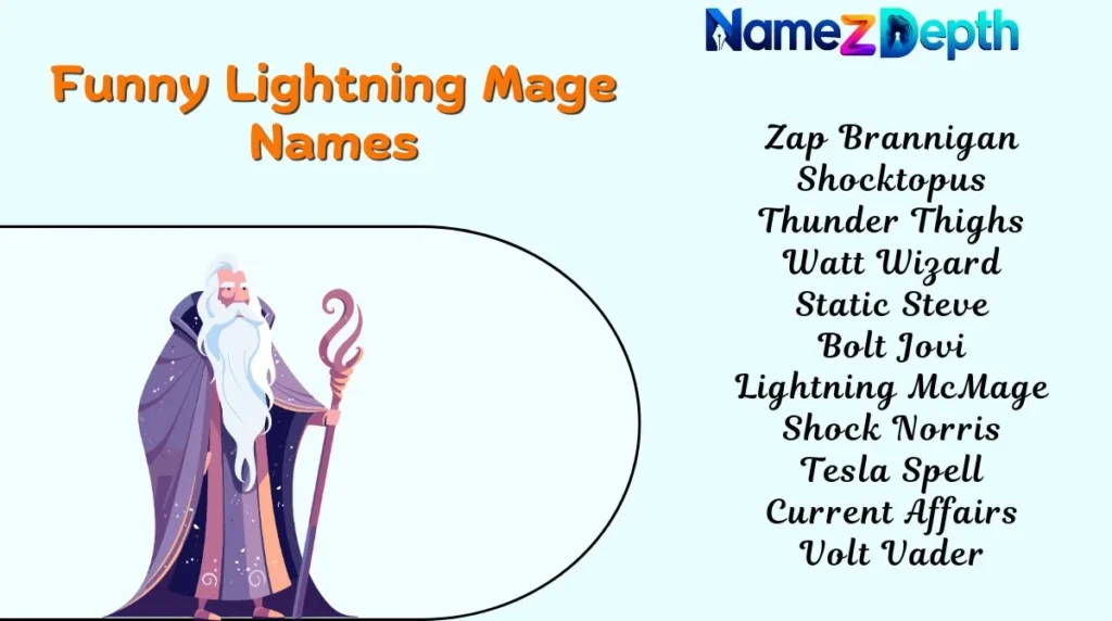 Funny Lightning Mage Names