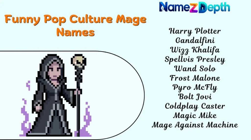 Funny Pop Culture Mage Names