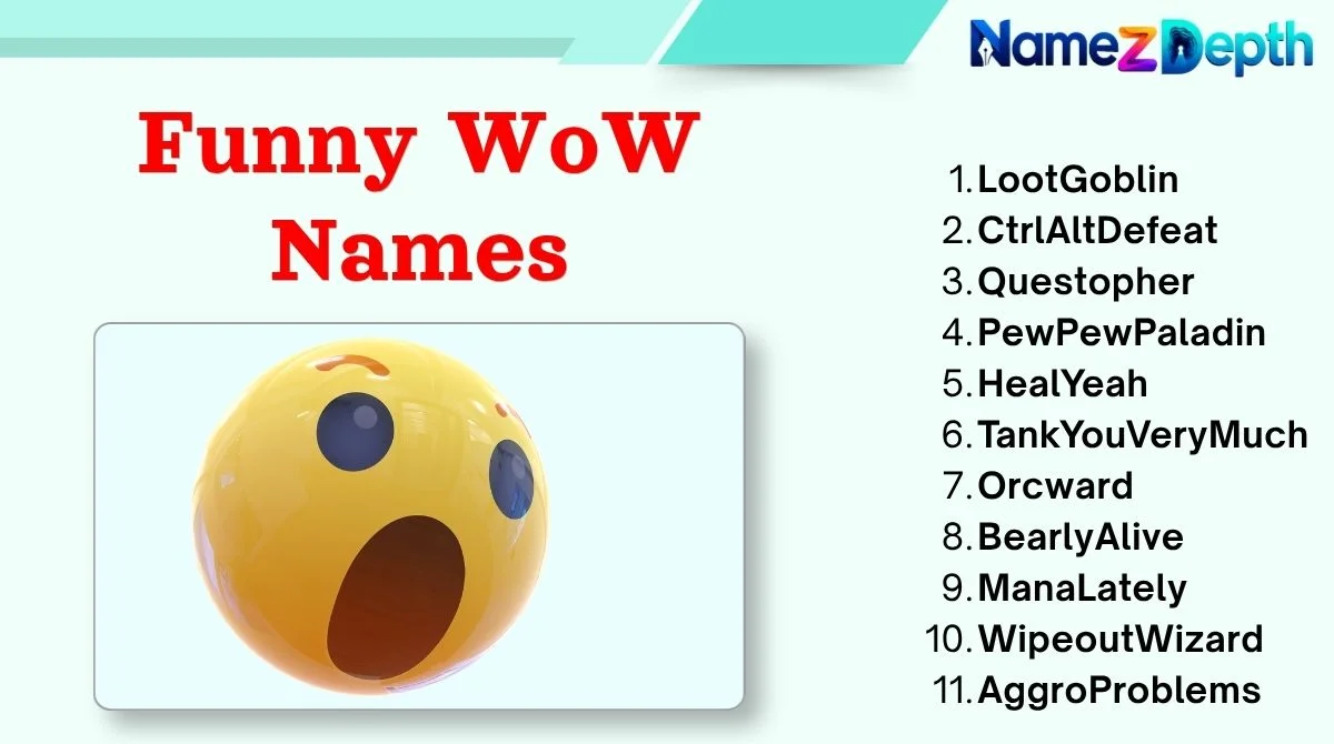 Funny WoW Names