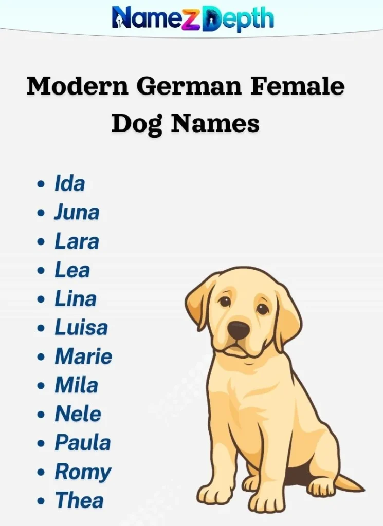 Modern German Female Dog Names