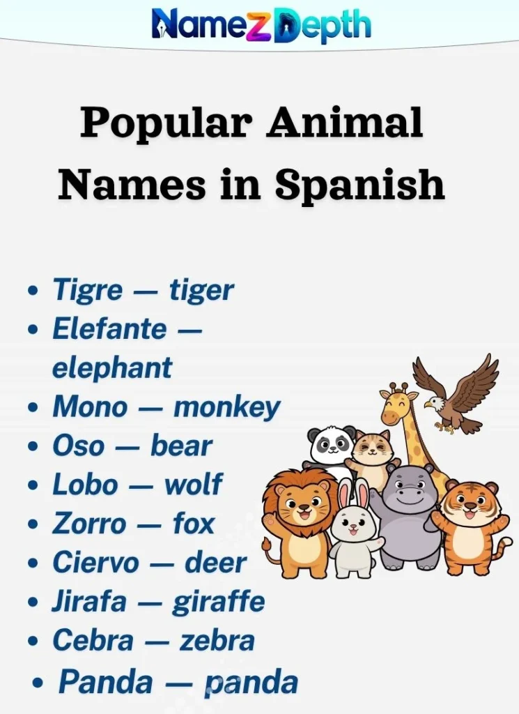 Popular Animal Names in Spanish