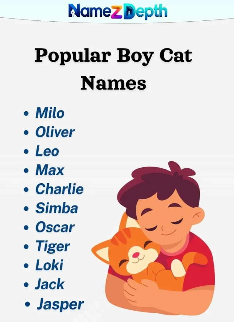 Popular Boy Cat Names