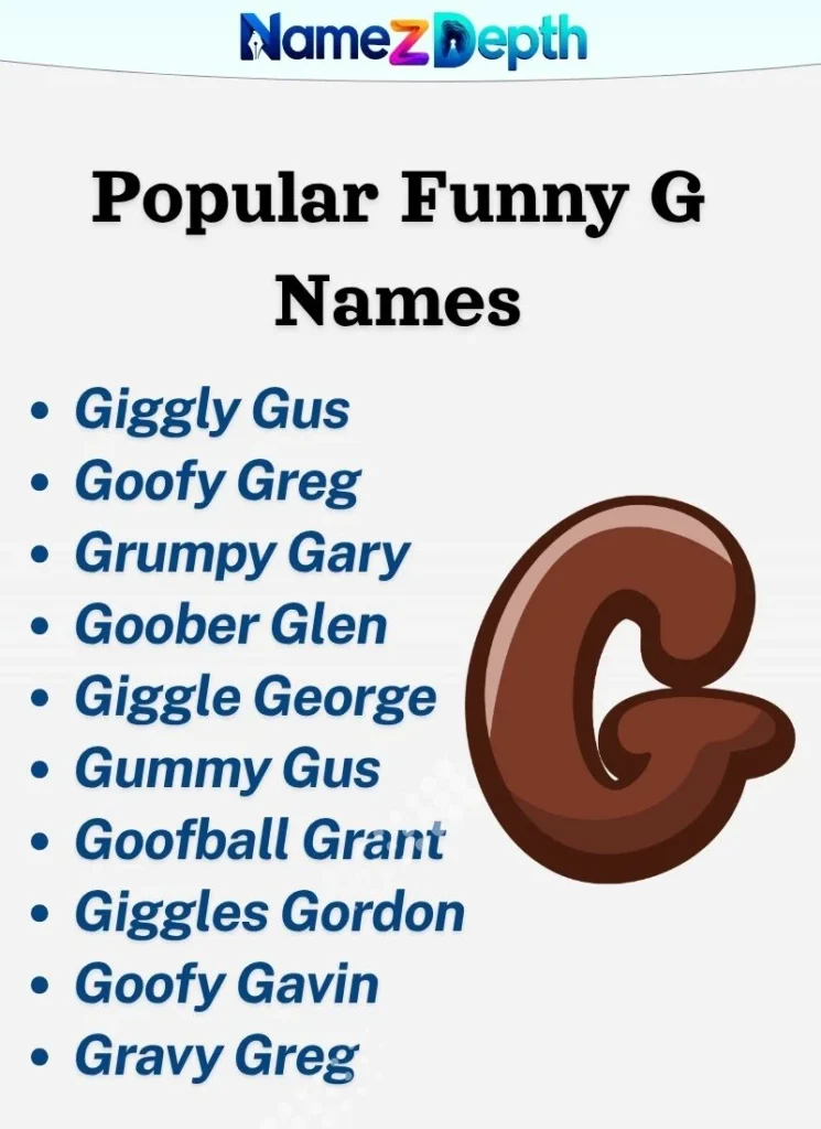 Popular Funny G Names