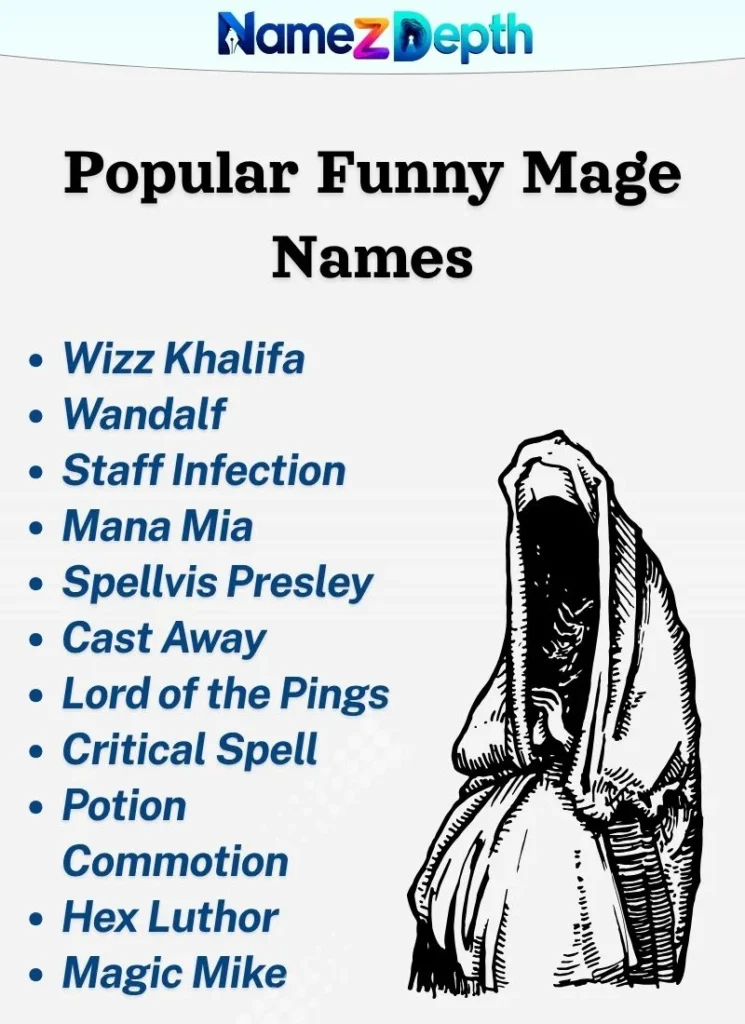 Popular Funny Mage Names
