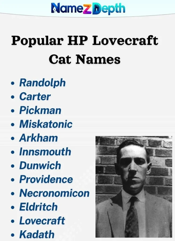 Popular HP Lovecraft Cat Names