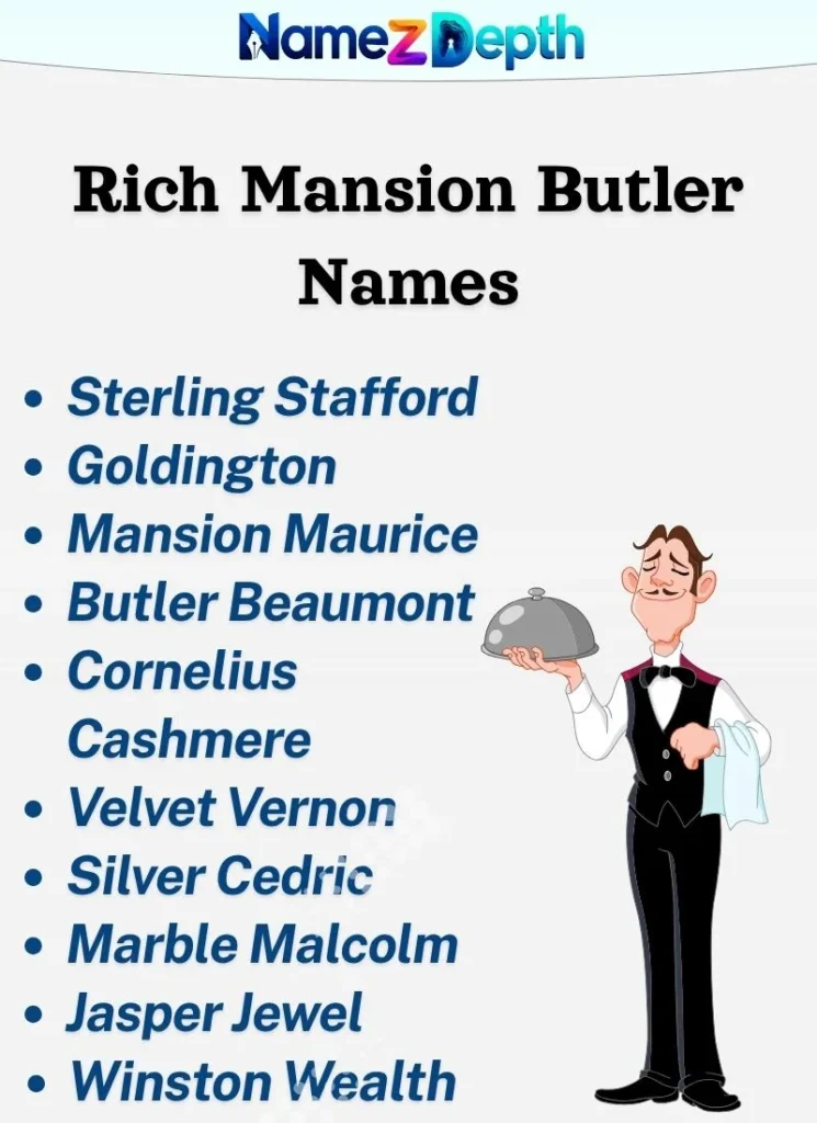 Rich Mansion Butler Names