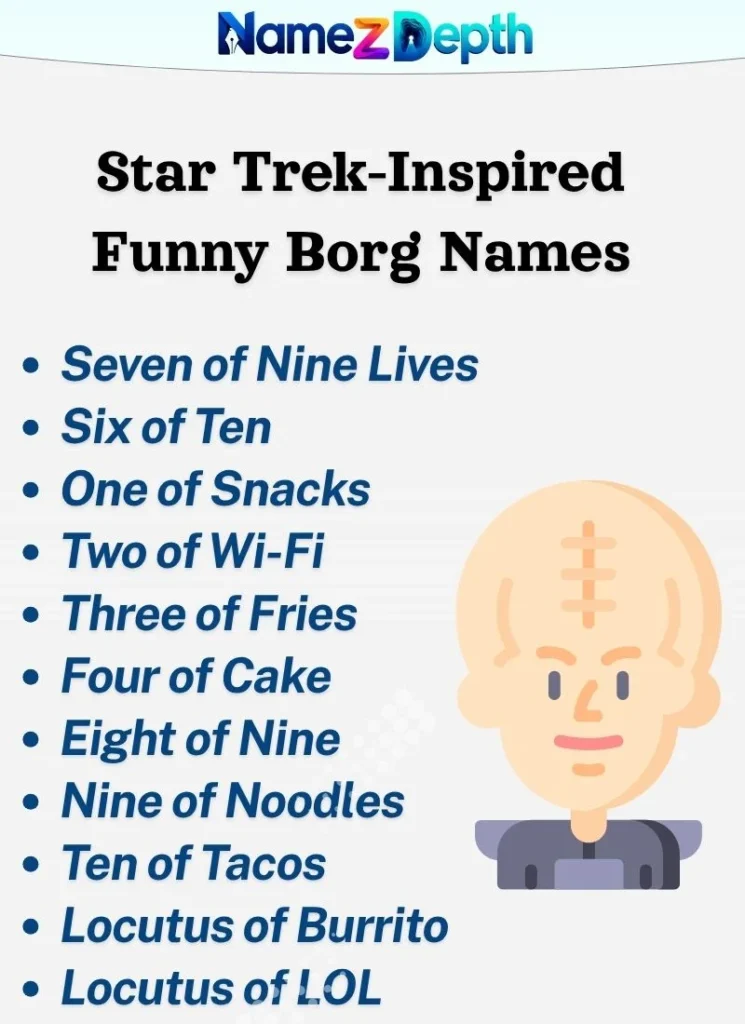 Star Trek-Inspired Funny Borg Names