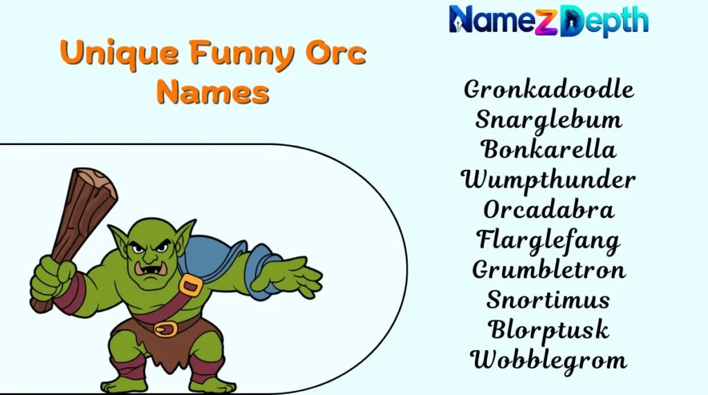 Unique Funny Orc Names
