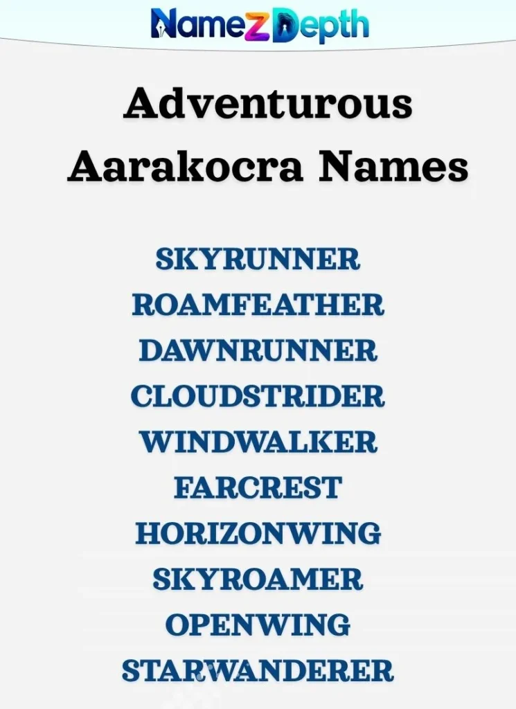 Adventurous Aarakocra Names