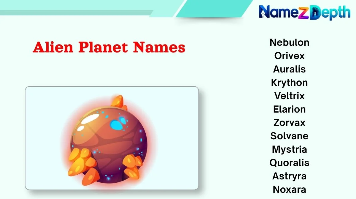 Alien Planet Names