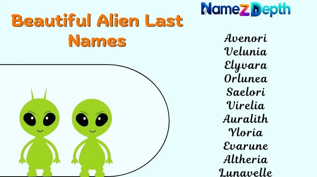 Beautiful Alien Last Names