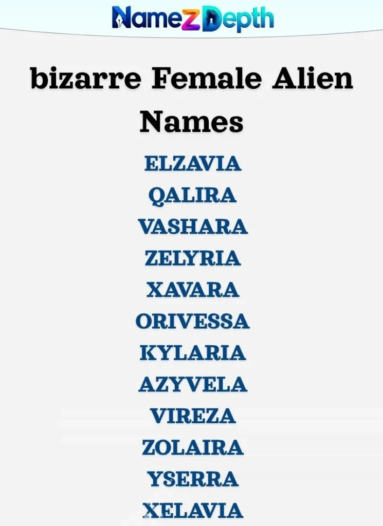 bizarre Female Alien Names