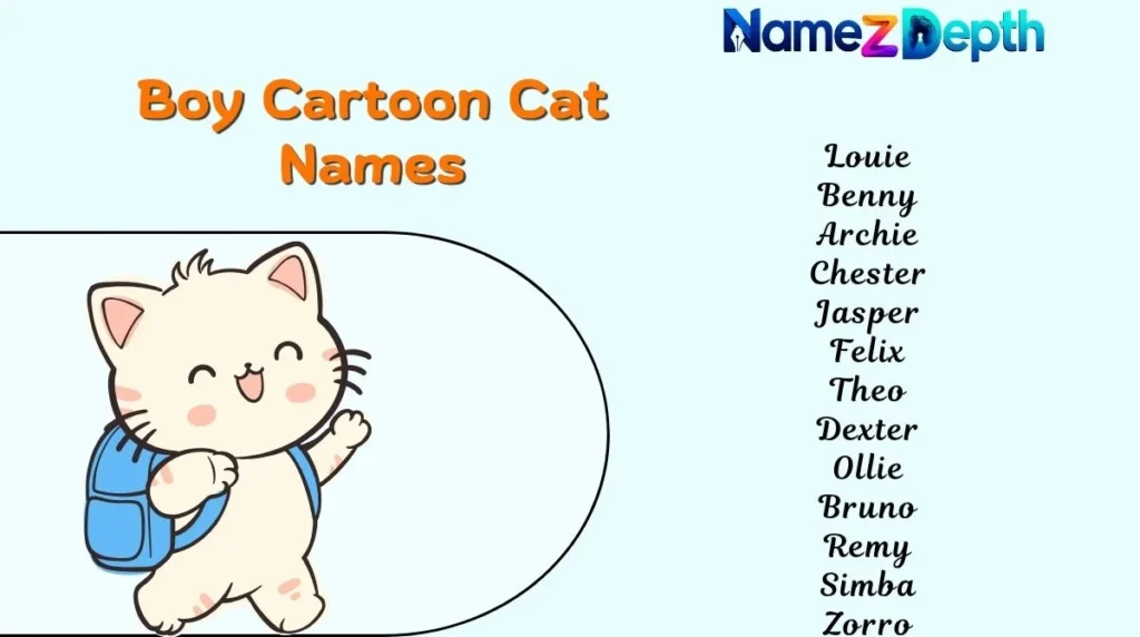 Boy Cartoon Cat Names