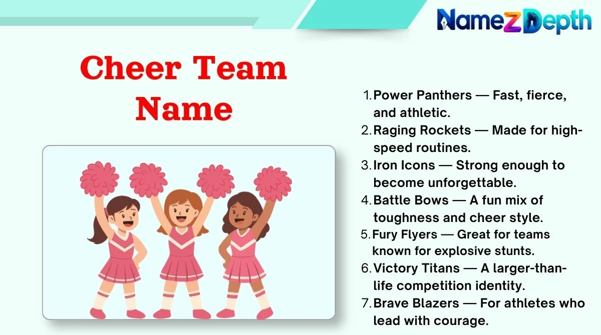 Cheer Team Name