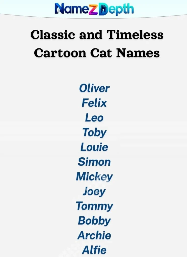 Classic and Timeless Cartoon Cat Names