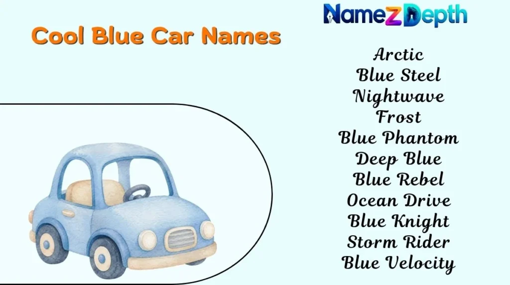 Cool Blue Car Names