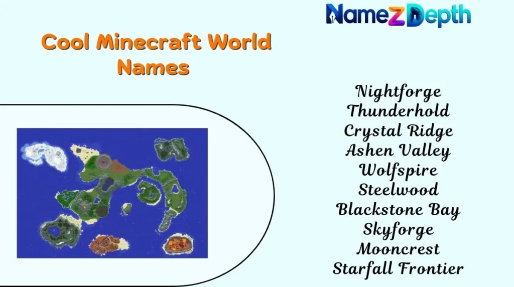 Cool Minecraft World Names 😎