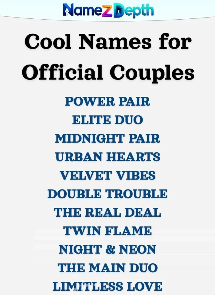 Cool Names for Official Couples