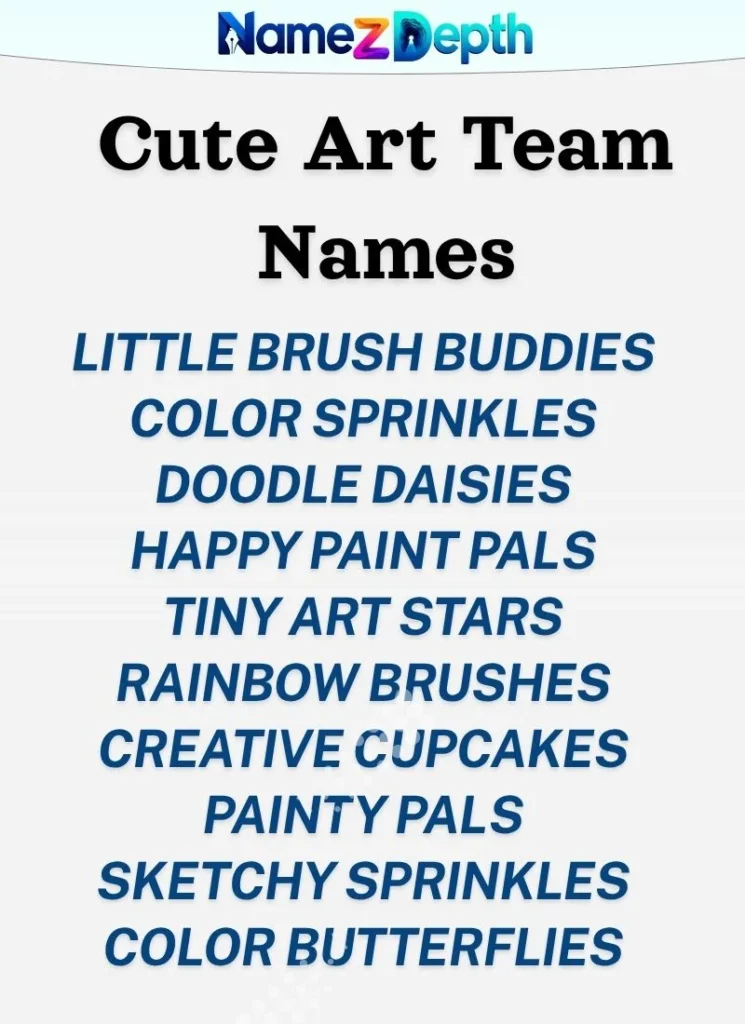 Cute Art Team Names