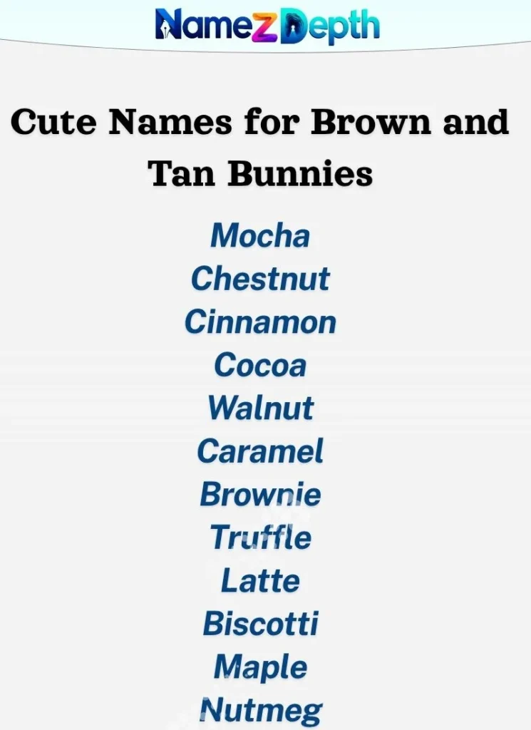 Cute Names for Brown and Tan Bunnies