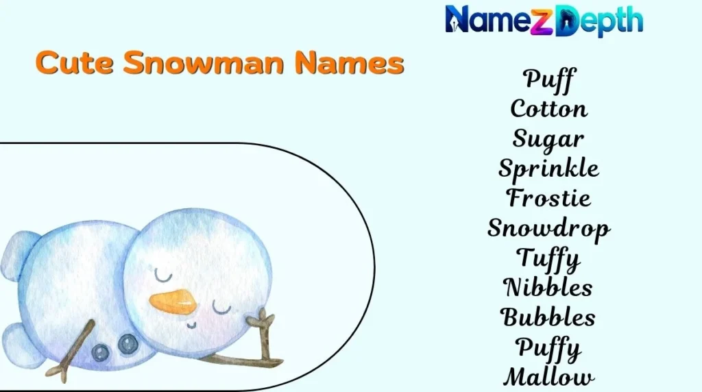 Cute Snowman Names