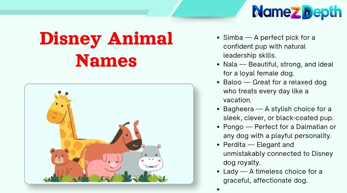 Disney Animal Names
