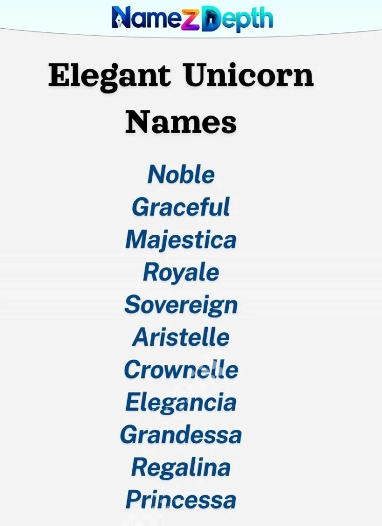 Elegant Unicorn Names