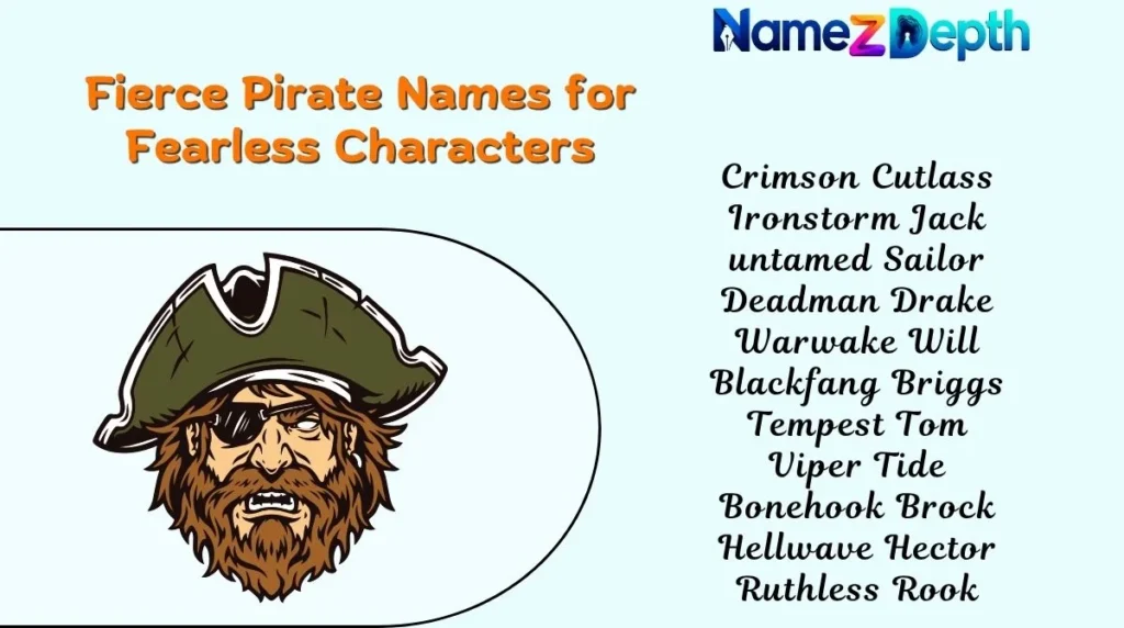 Fierce Pirate Names for Fearless Characters