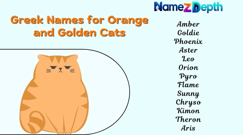 Greek Names for Orange and Golden Cats