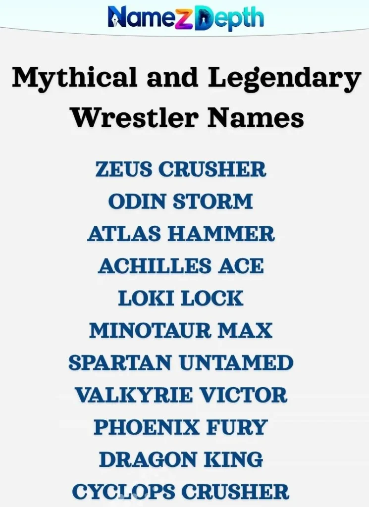 Mythical and Legendary Wrestler Names