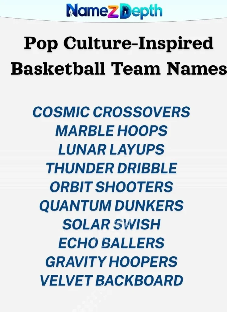 Pop Culture-Inspired Basketball Team Names