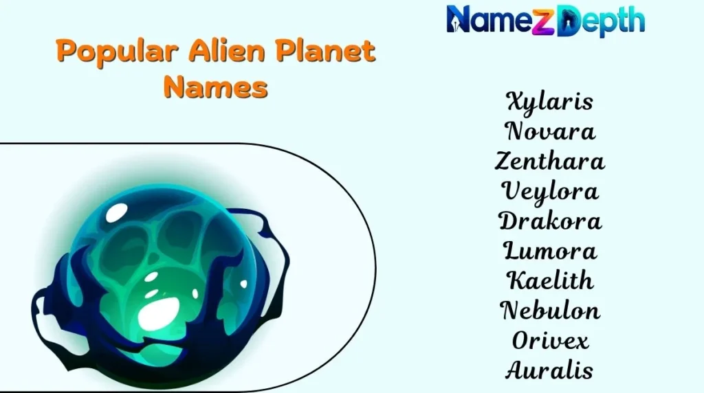 Popular Alien Planet Names