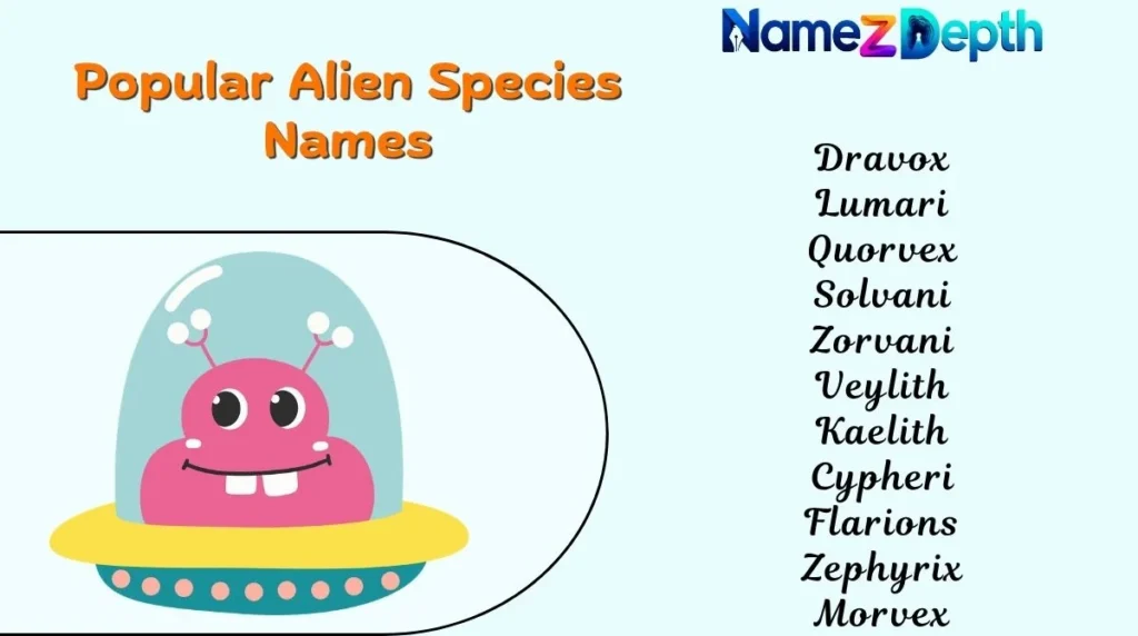 Popular Alien Species Names
