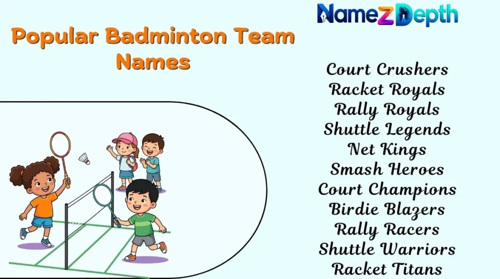 Popular Badminton Team Names