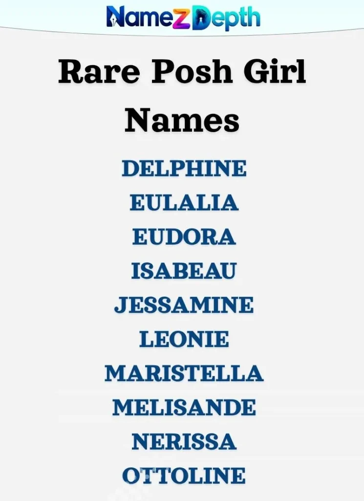Rare Posh Girl Names
