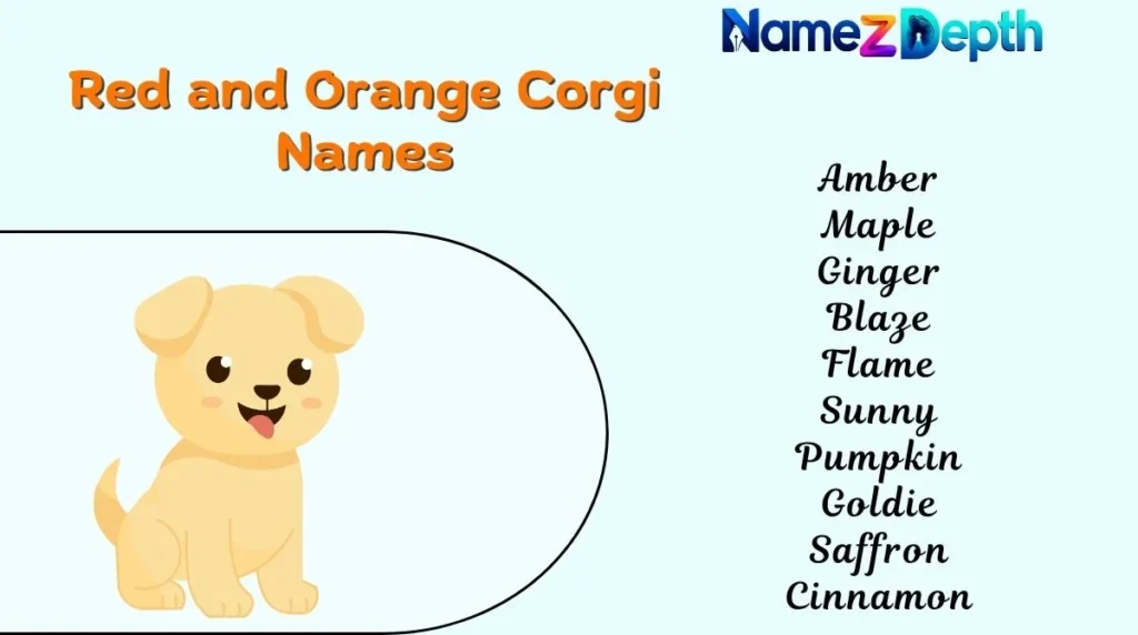 Red and Orange Corgi Names