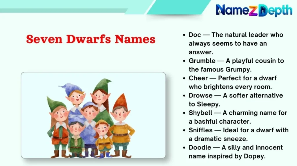 Seven Dwarfs Names