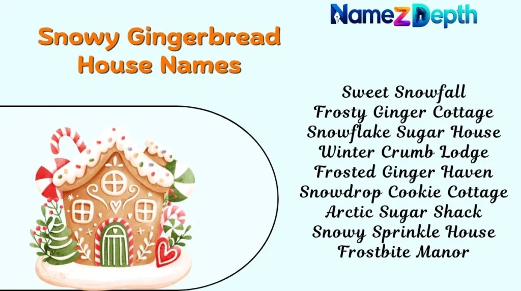 Snowy Gingerbread House Names