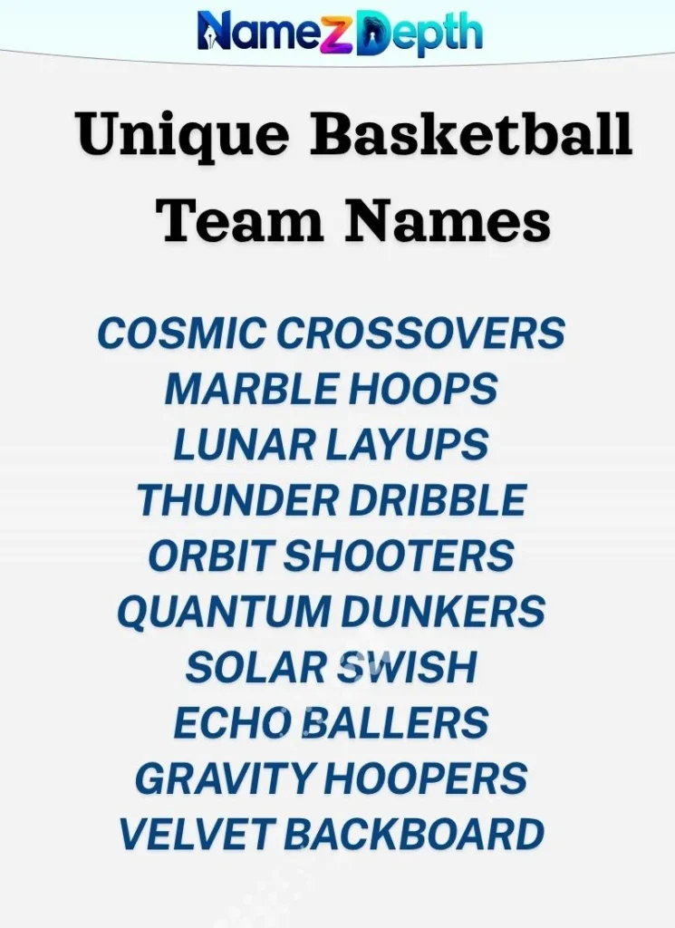 Unique Basketball Team Names