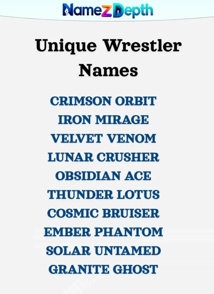 Unique Wrestler Names
