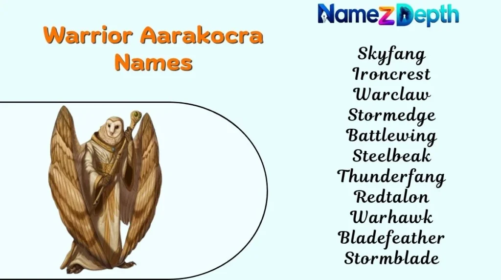 Warrior Aarakocra Names
