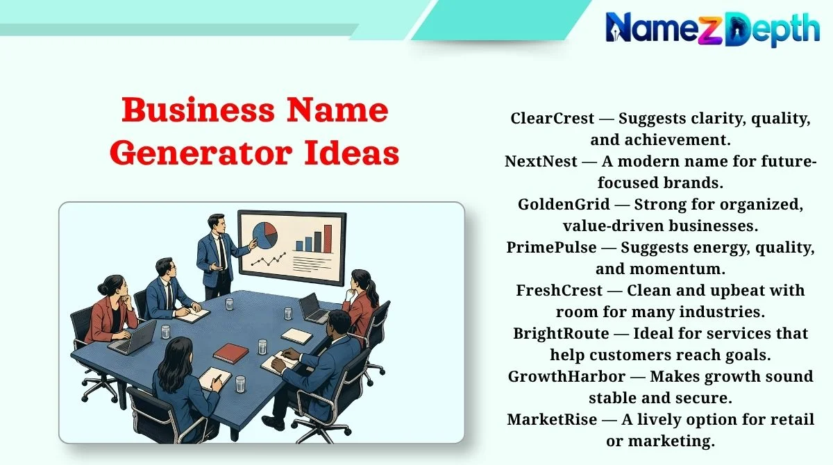 Business Name Generator Ideas